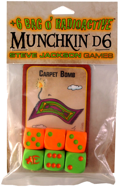 '+6 Bag o' Radioactive Munchkin d6